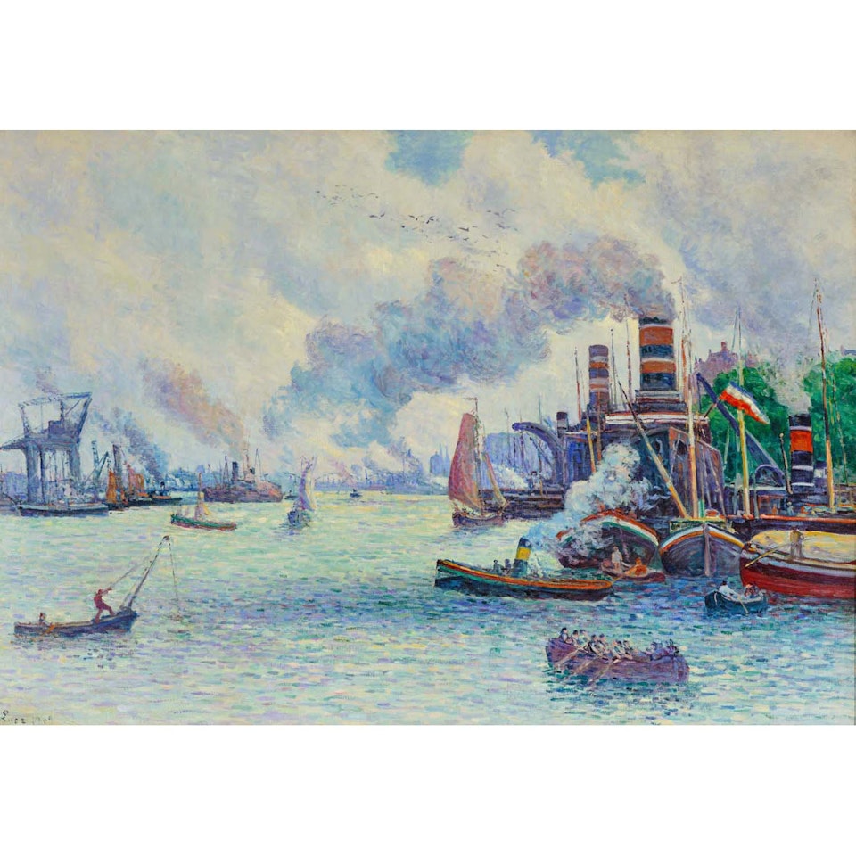 Port de Rotterdam by Maximilien Luce