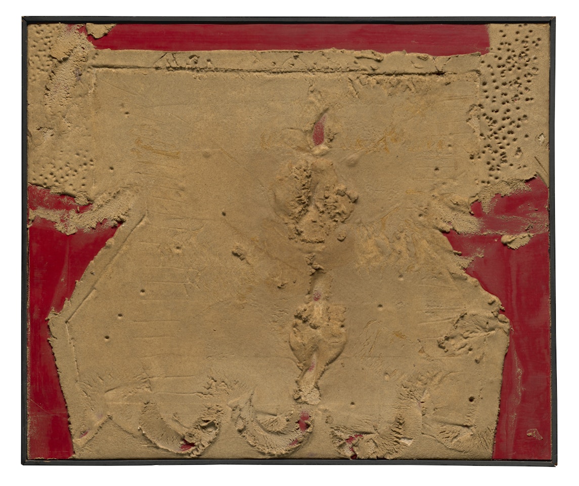 Matière sur carton by Antoni Tapies