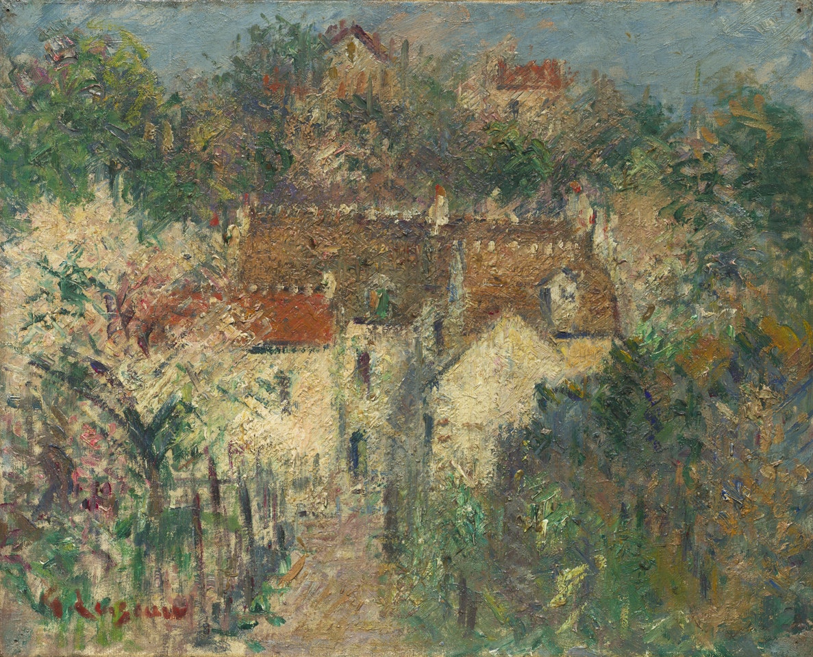 Vue de village by Gustave Loiseau