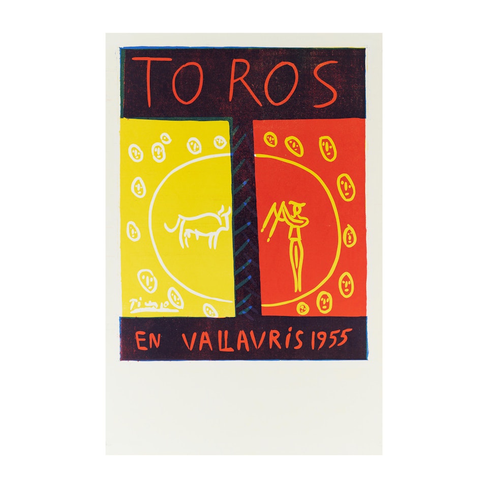 Toros en Vallauris (Bloch 1265; Baer 1029; Picasso Project L-008; Czwiklitzer 14) by Pablo Picasso