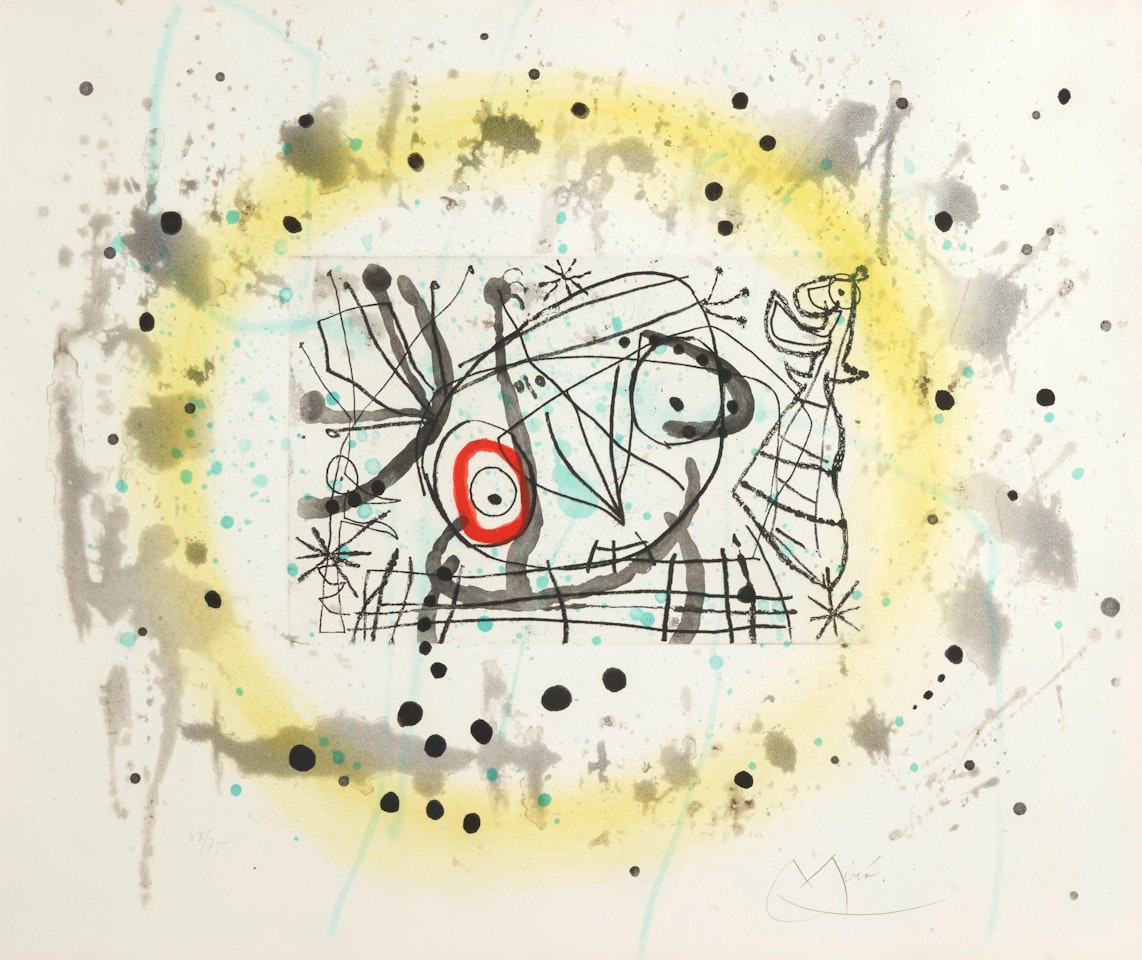 Plate 5 from Fissures (Dupin 469) by Joan Miró