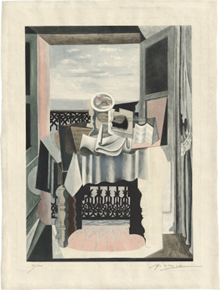 Nature dies in Gueridon by Pablo Picasso