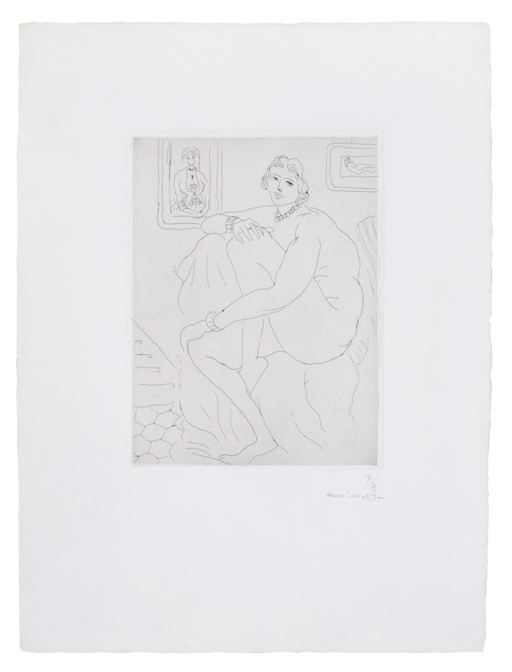 Nu assis dans l"atelier by Henri Matisse