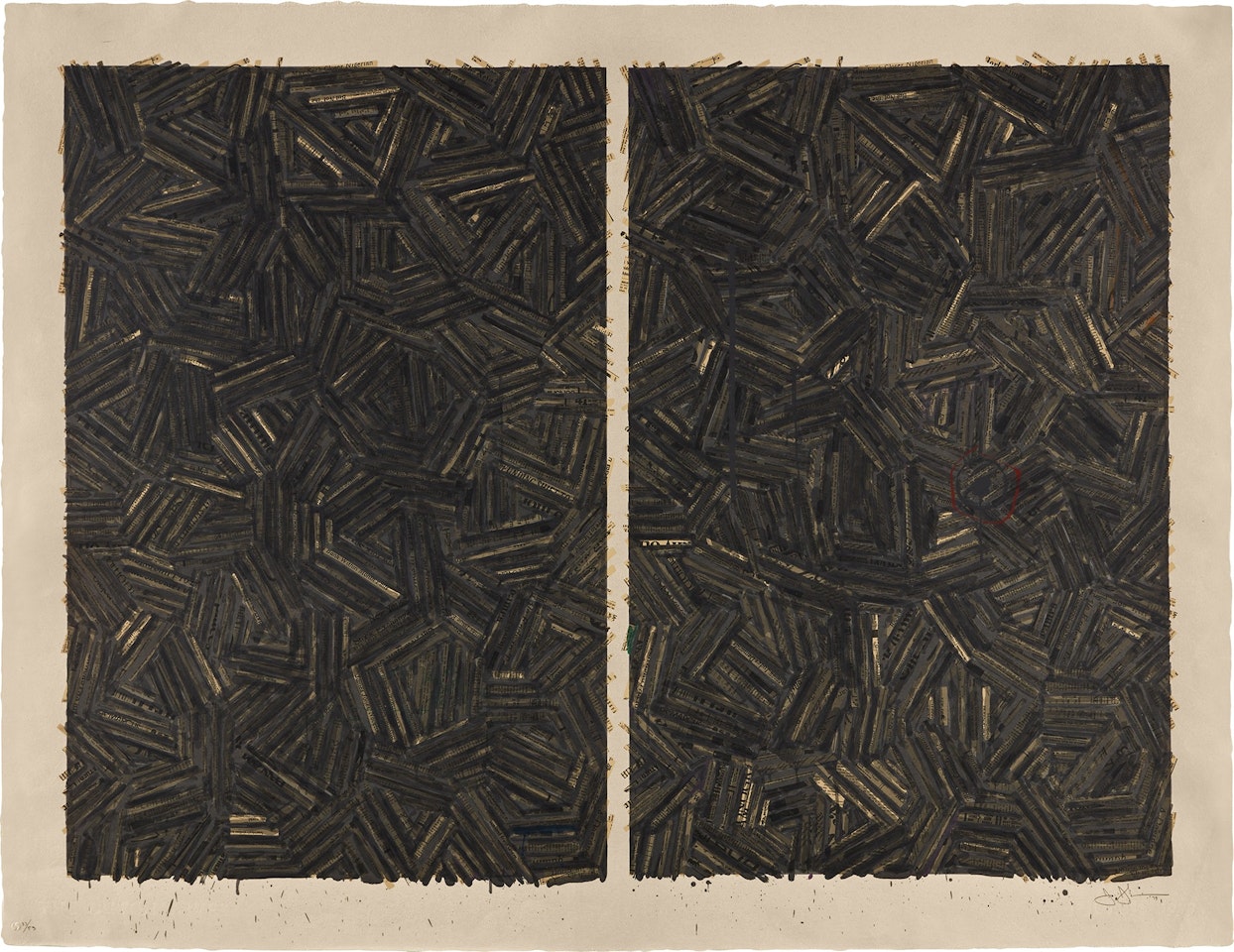 The Dutch Wives (U.L.A.E. 196) by Jasper Johns