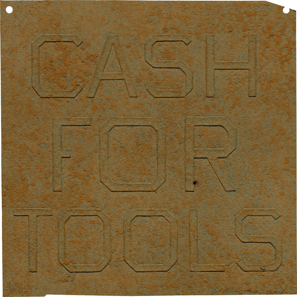 Cash for Tools 1, from Rusty Signs by Ed Ruscha