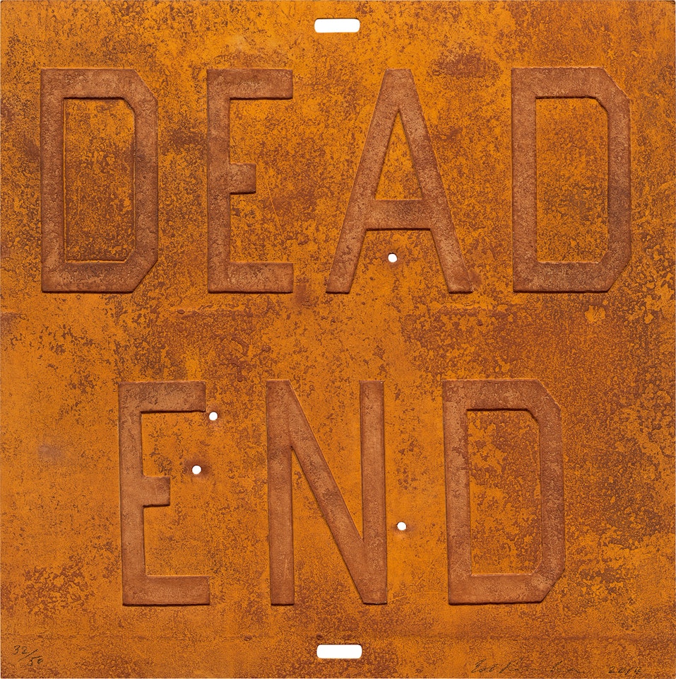 Dead End 2, from Rusty Signs by Ed Ruscha