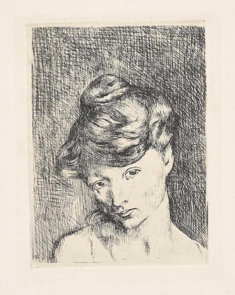 Tête de femme: Madeleine, from La Suite des Saltimbanques (Woman"s Head: Madeleine, from The Acrobats Suite) (Bl. 2, Ba. 3) by Pablo Picasso