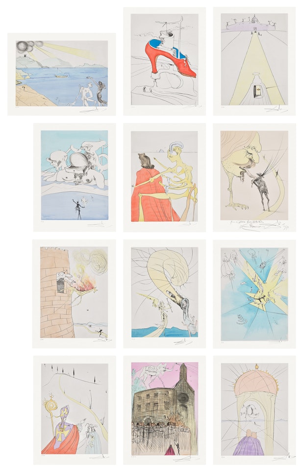 Après 50 ans de Surréalisme (After 50 Years of Surrealism) (M. & L. 665-76) by Salvador Dali
