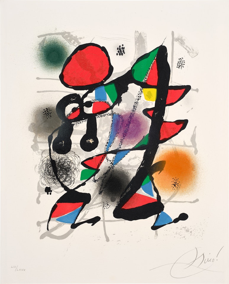 Lithographs III: plate 8 (M. 1119, see C. bks 230) by Joan Miró