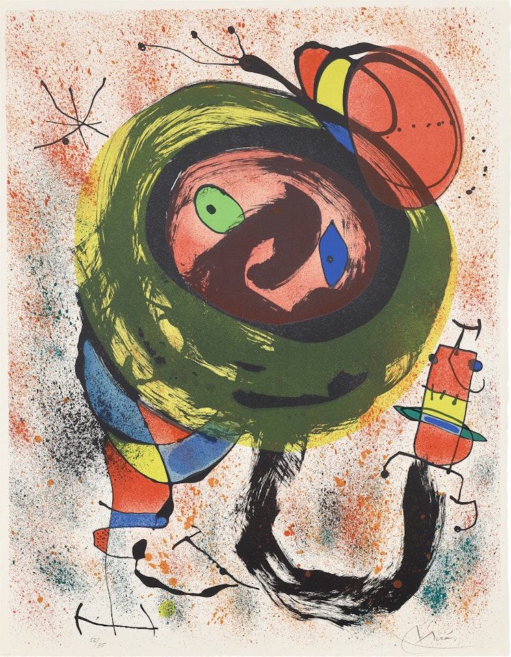 Les Voyants (The Seers): plate V (M. 665) by Joan Miró