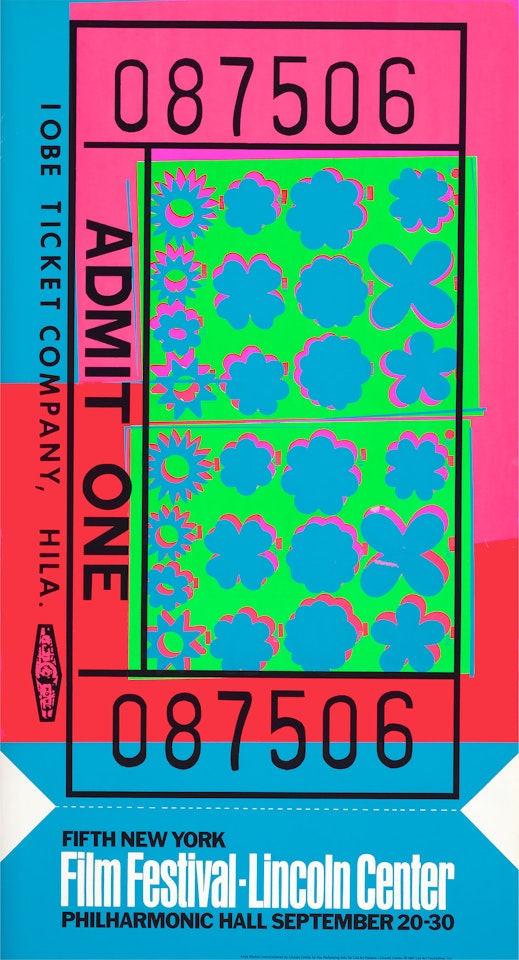 Lincoln Center Ticket (F. & S. 19, R. p. 130) by Andy Warhol