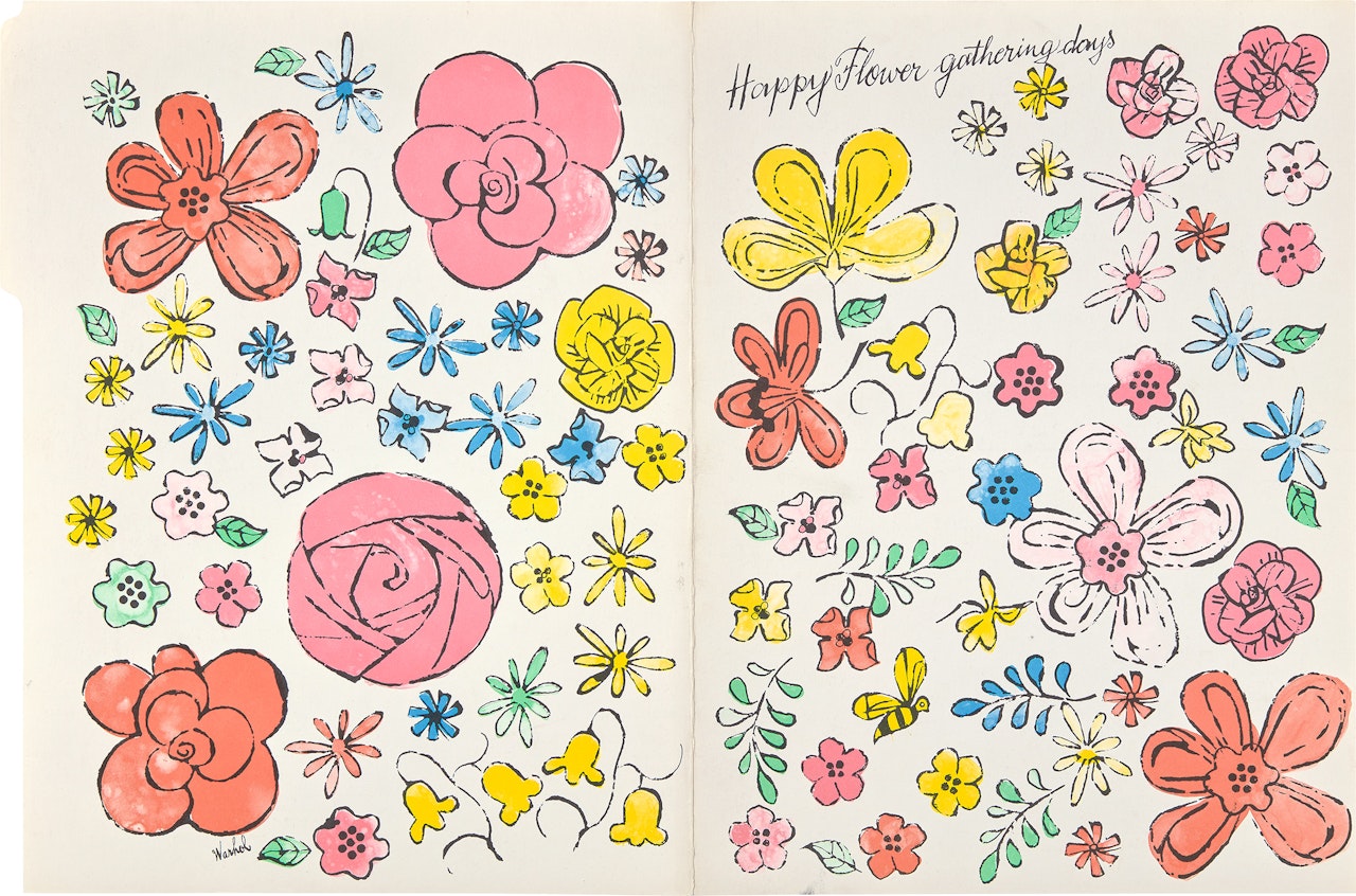 Happy Flower Gathering Days by Andy Warhol