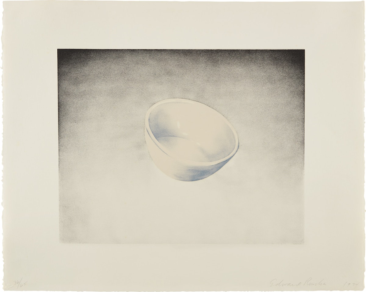 Bowl, from Domestic Tranquility (S. 1974.37, E. 74) by Ed Ruscha