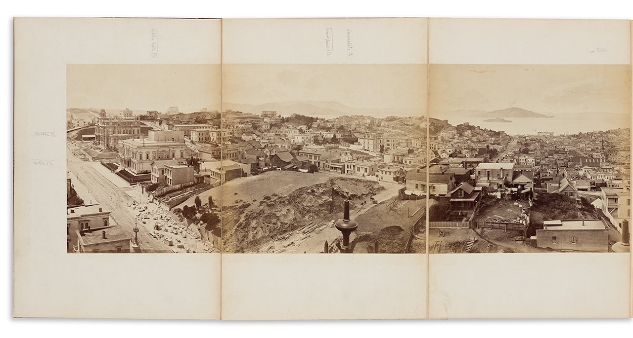 Panorama of San Francisco from California St. Hill by Eadweard Muybridge