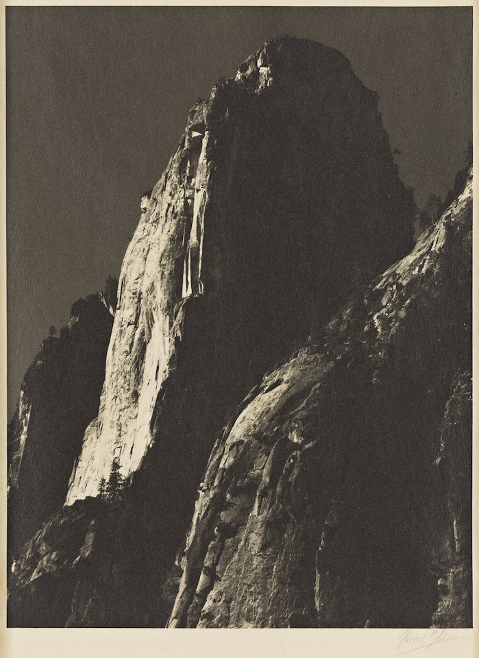 Cathedral Rocks Detail, Yosemite, #1489 by Ansel Adams