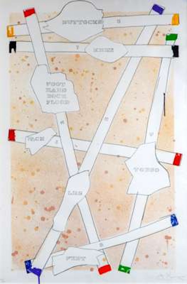 Sketch from Untitled I from the series "Casts from Untitled" by Jasper Johns