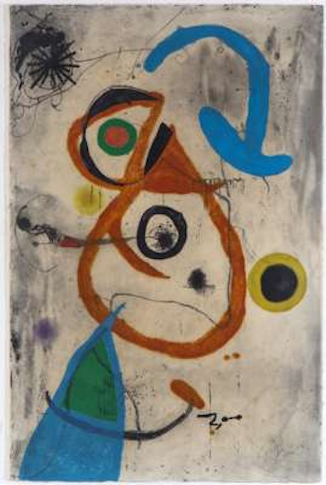 Plate 8 from "Barcelona" by Joan Miró