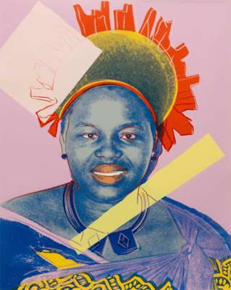 Queen Ntombi Twala of Swaziland, from the series ‘Reigning Queens" by Andy Warhol