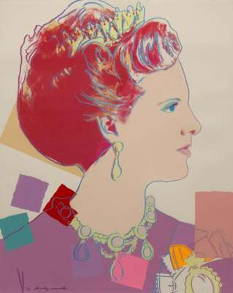 Queen Margrethe II of Denmark, from the series ‘Reigning Queens" by Andy Warhol