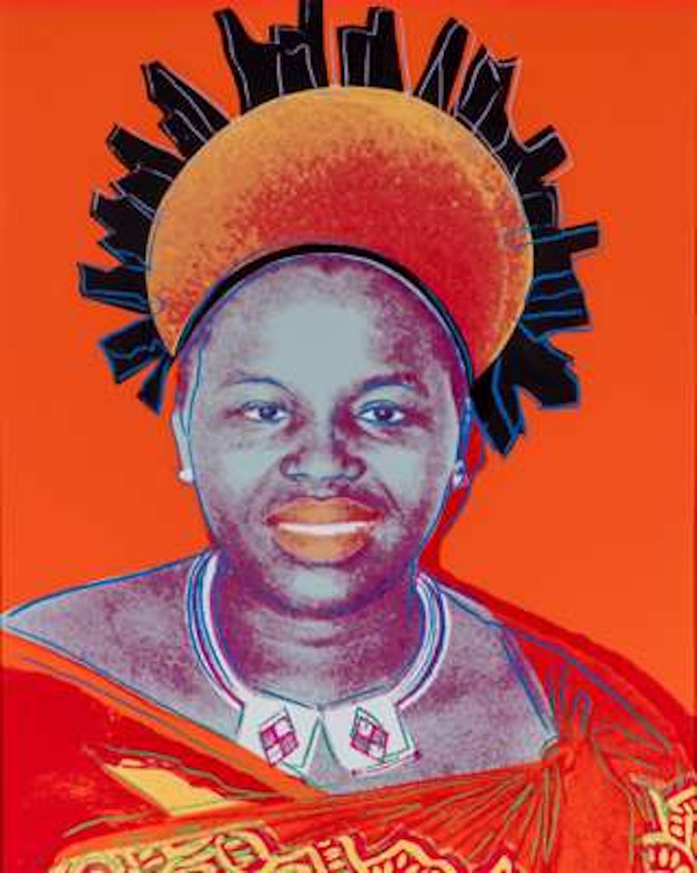 Queen Ntombi Twala of Swaziland, from the series "Reigning Queens" by Andy Warhol