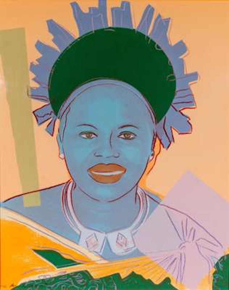 Queen Ntombi Twala of Swaziland from the series "Reigning Queens" by Andy Warhol