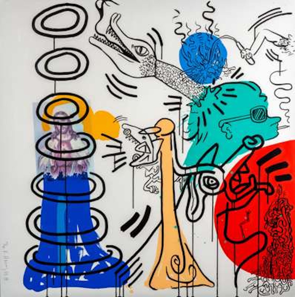 Plate 5 from "Apocalypse" by Keith Haring