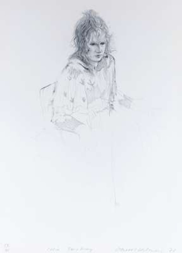 Celia Smoking by David Hockney