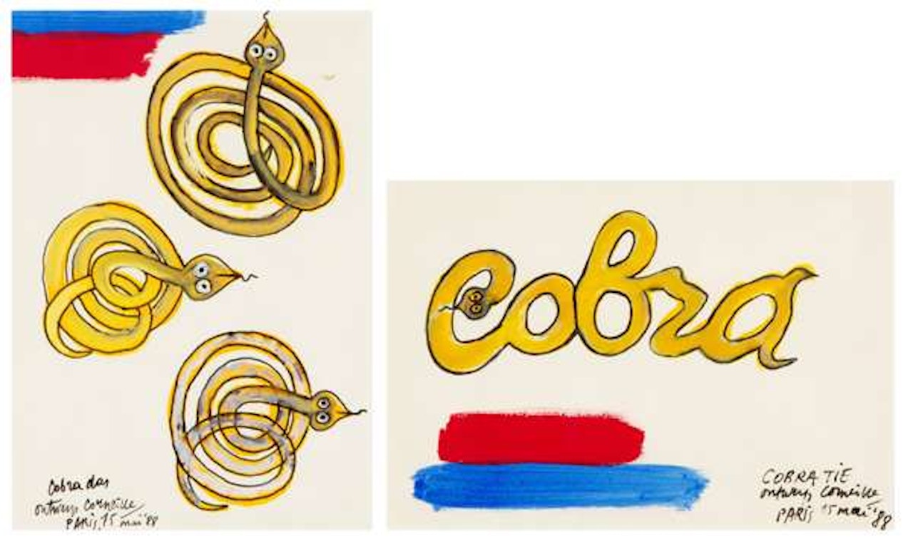 Two tie designs by Corneille