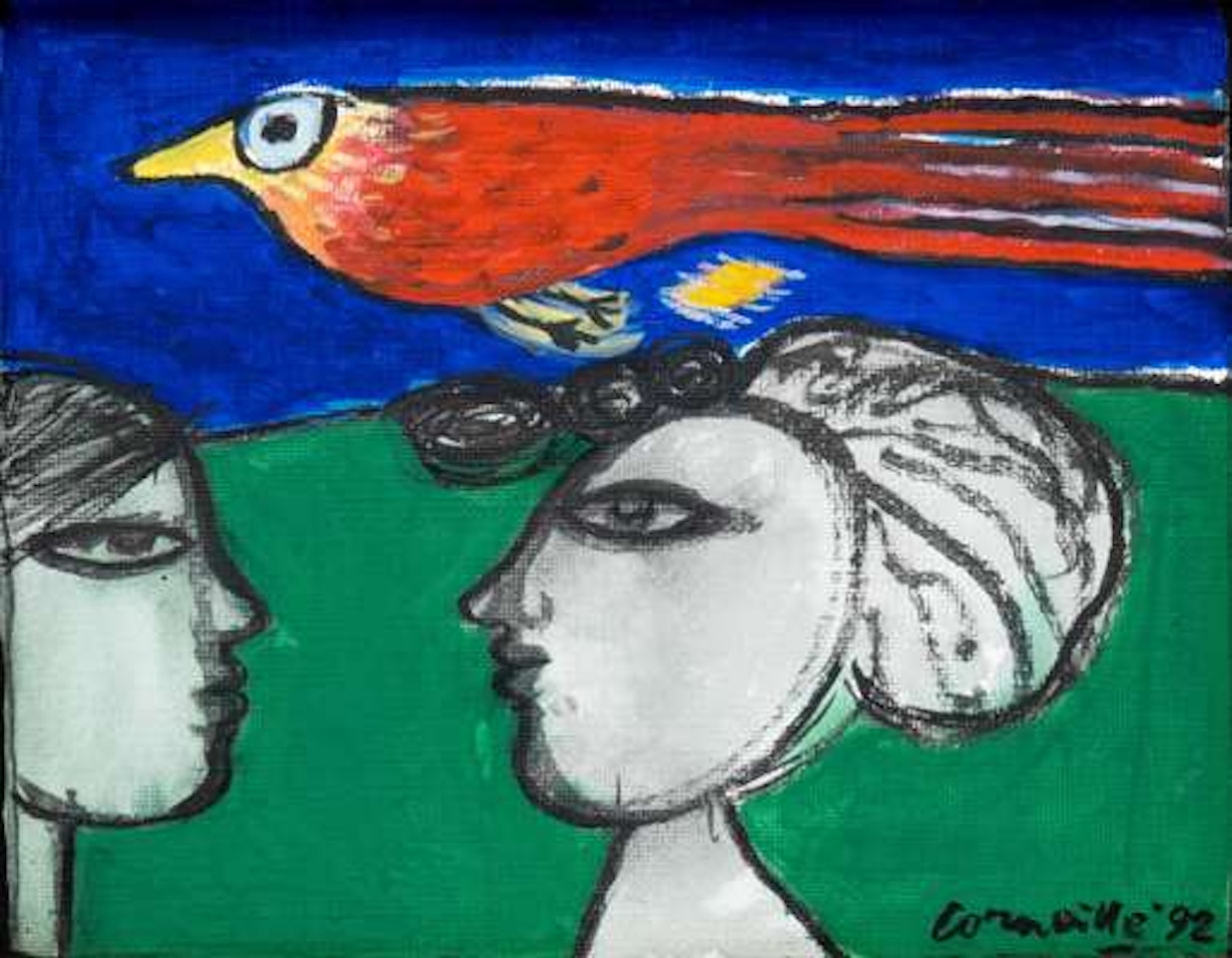 Un oiseau passe (A bird passes) by Corneille