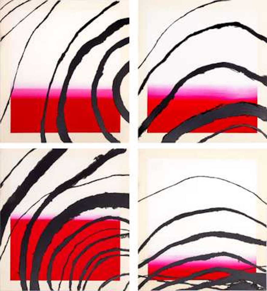 Last attempt at attracting butterflies I, II, III, IV by Julian Schnabel