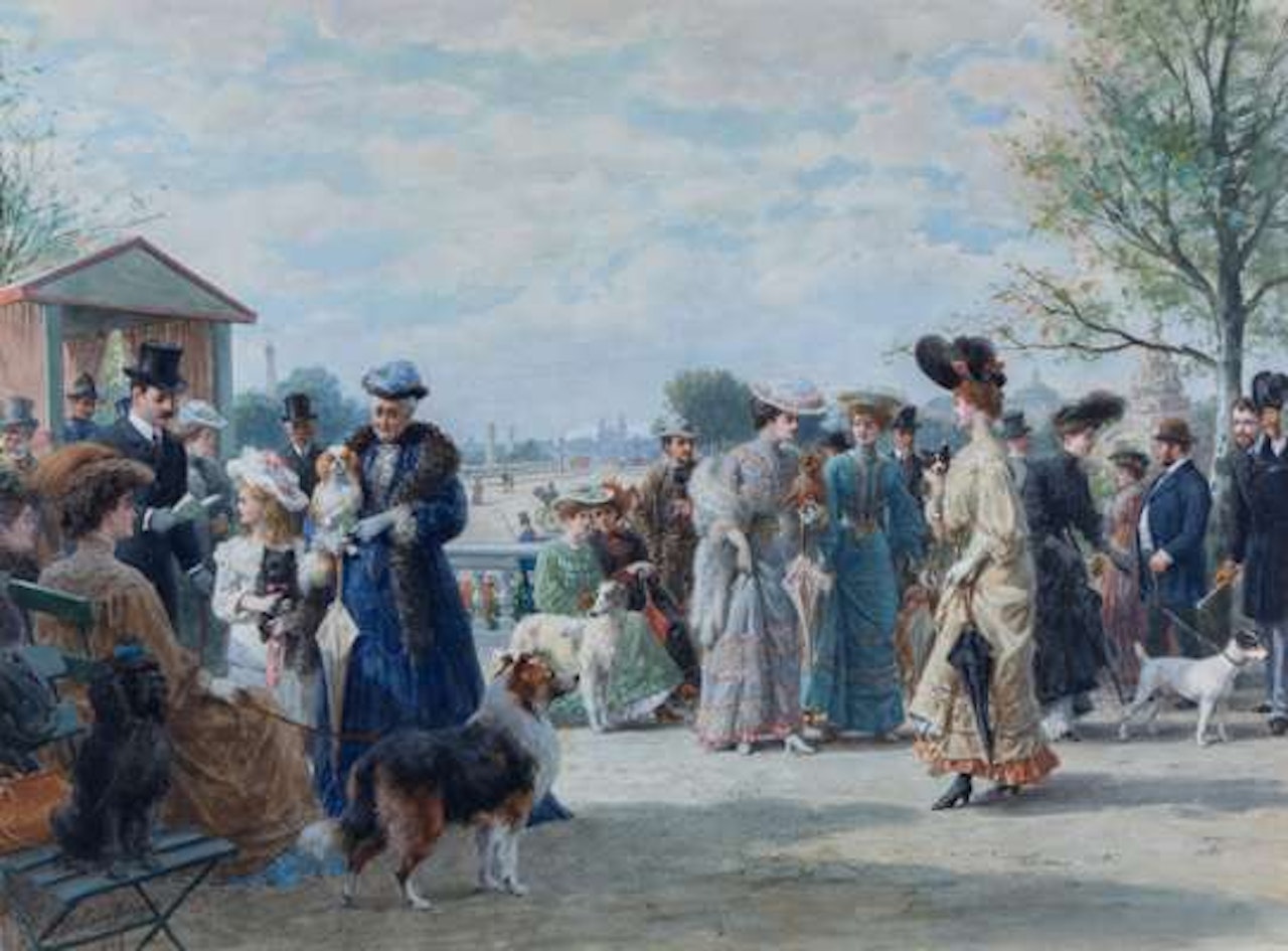 "Concours de chiens" at the Promenade Jeu de Paume in Paris by Otto Eerelman