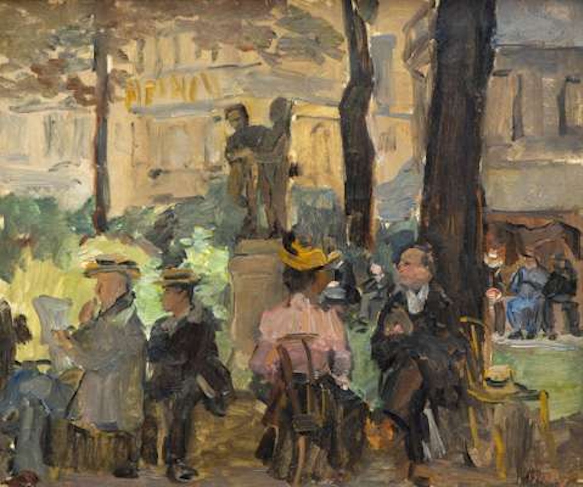 Jardin du Luxembourg, jour d"été à Paris by Isaac Israels
