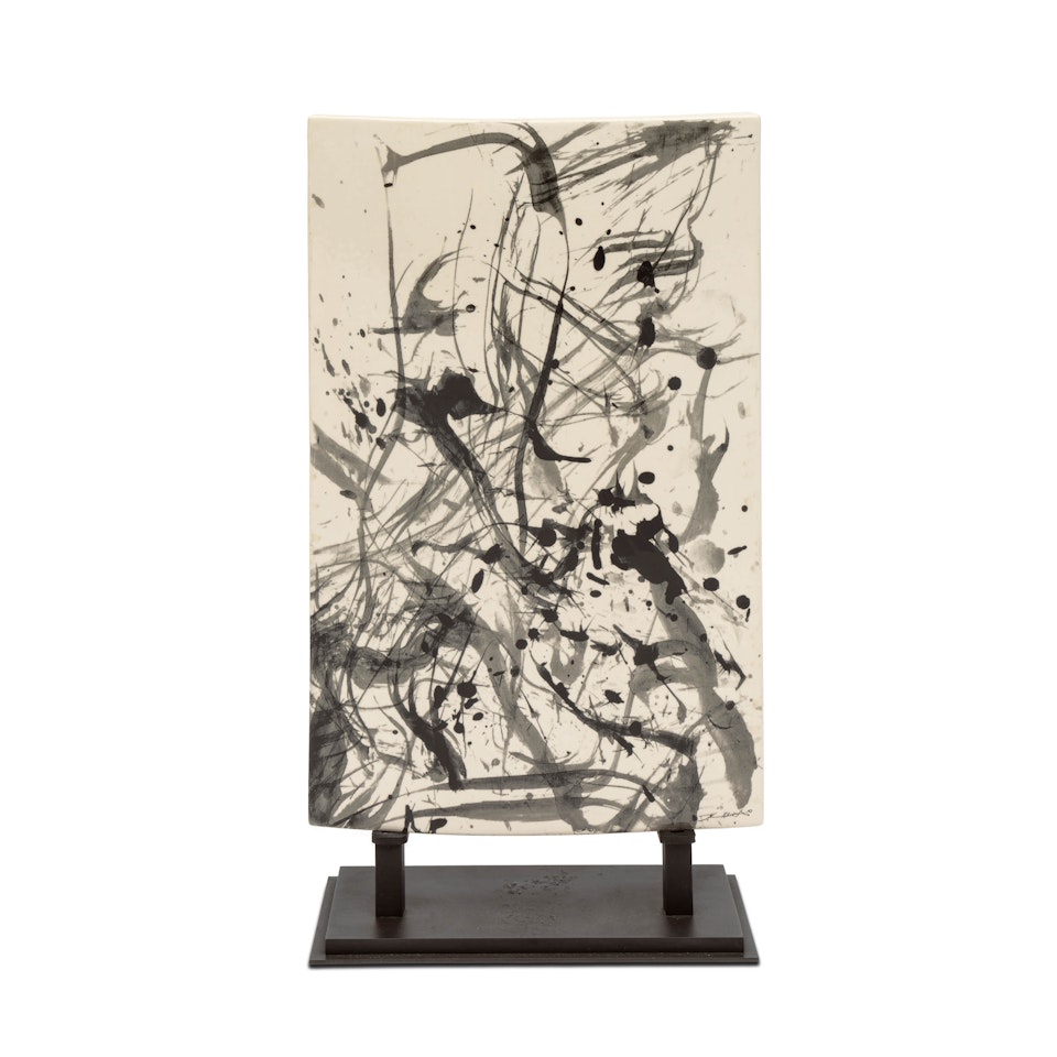 Stèles Delille N° 7 (Vertical Black) by Zao Wou-Ki