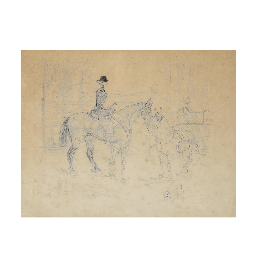 L"Amazone et le tonneau by Henri de Toulouse-Lautrec