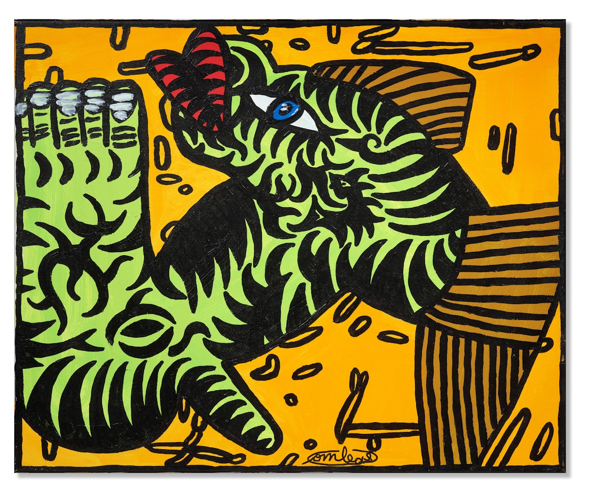 SOI-DISANT Poisson vert à gros pied soi-disant de Moiselet Didier (Le pied ou le poisson FRAIS) by Robert Combas