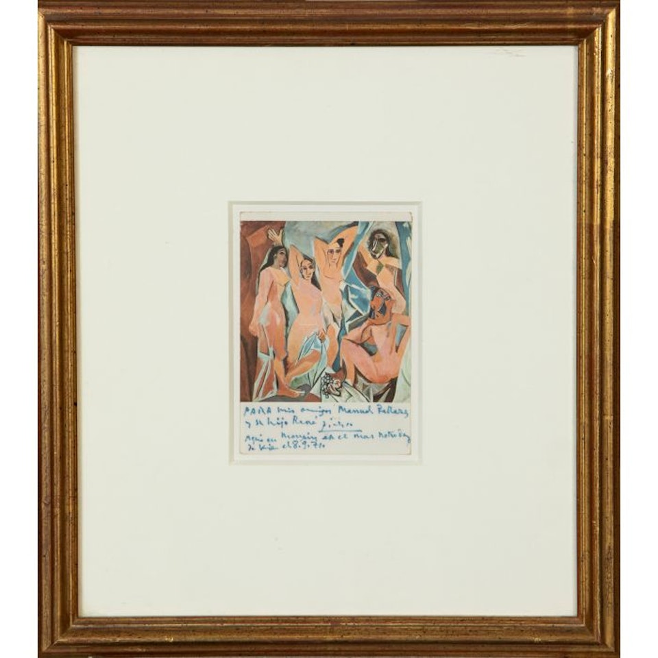 Handwritten dedication by Pablo Picasso