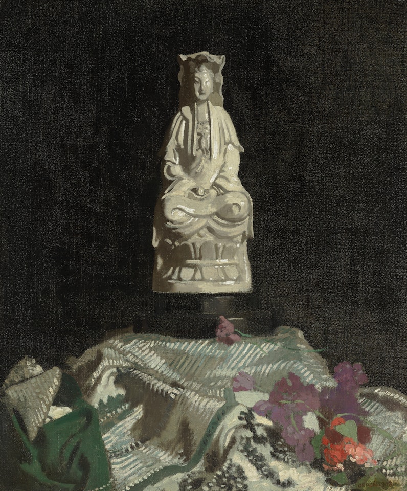 Still Life with Chinese Porcelain Figure by William Orpen