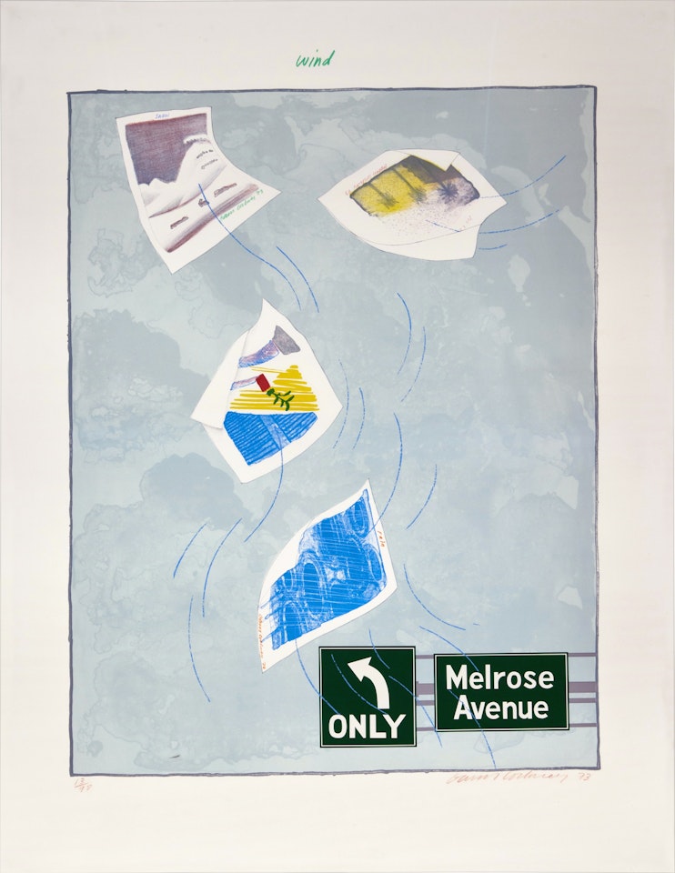 Wind , from The Weather Series (Scottish Arts Council 141; M.C.A.T. 132) by David Hockney