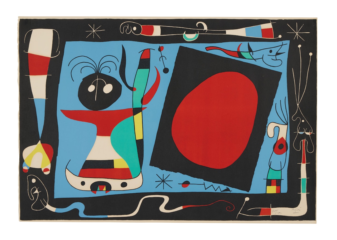 La Femme au miroir (Mourlot 242) by Joan Miró