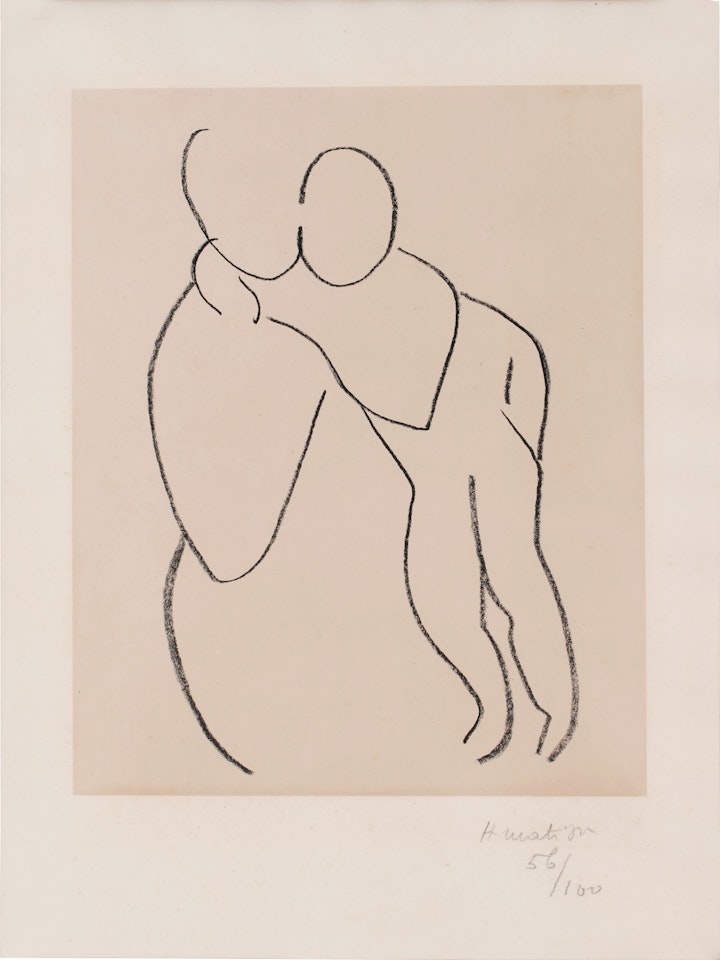 Visage et engant sans indication des visages I (Duthuit 651) by Henri Matisse