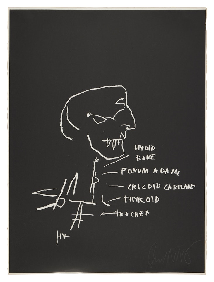 Thyroid , from Anatomy by Jean-Michel Basquiat