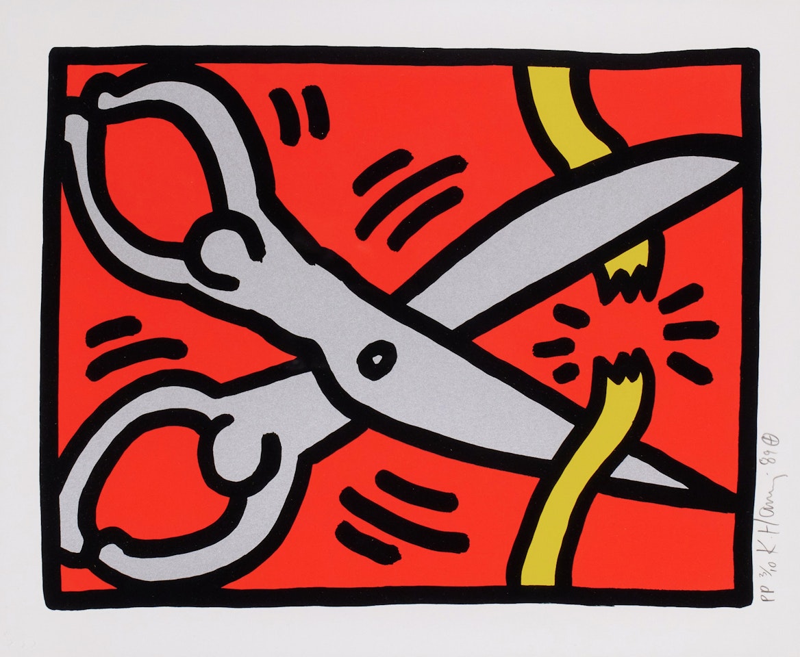 Pop Shop III: One Plate (Littmann p. 144) by Keith Haring