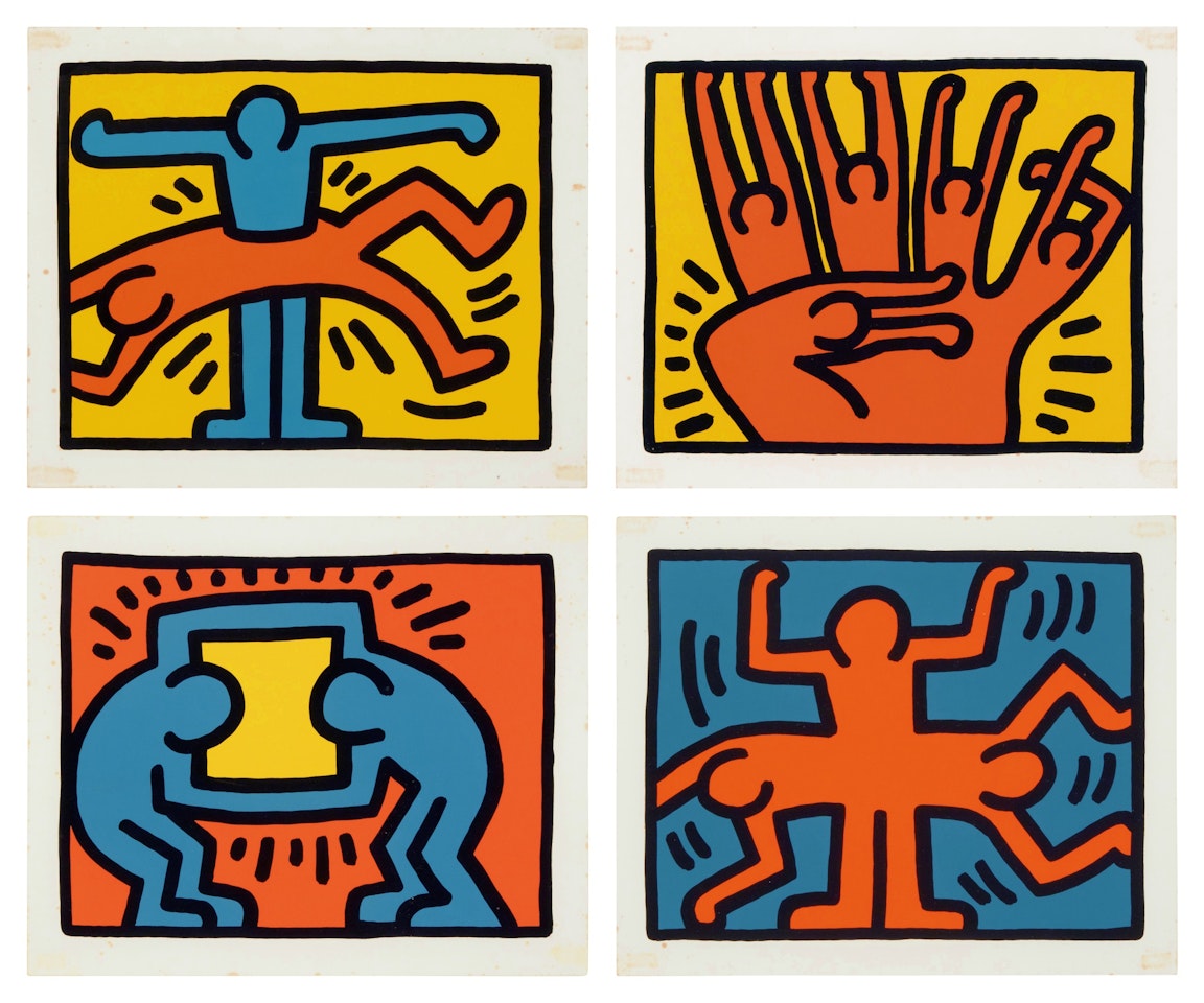 Pop Shop VI (Littmann pp. 150-151) by Keith Haring