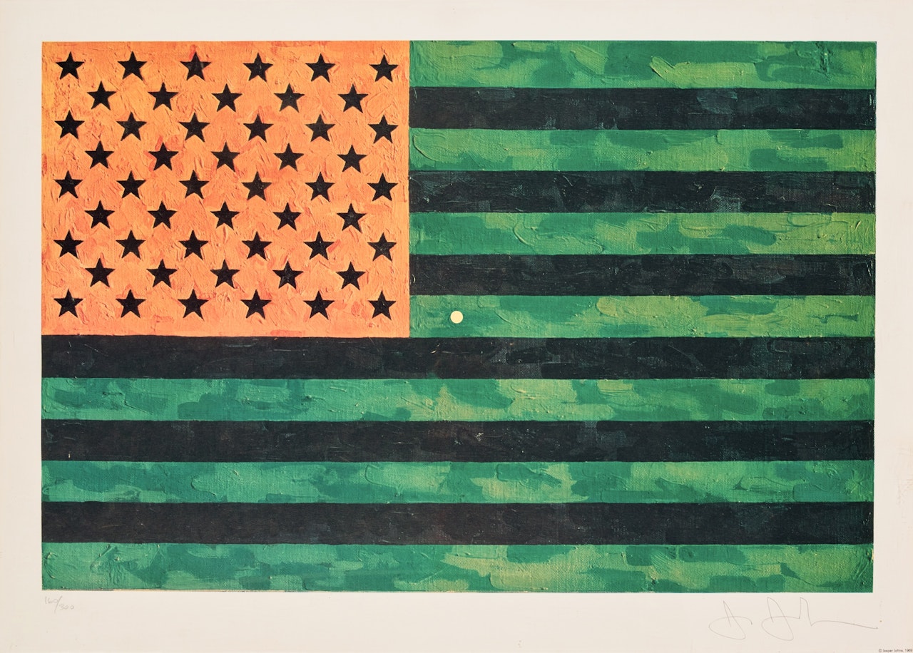 Flag (Moratorium) (ULAE S5) by Jasper Johns