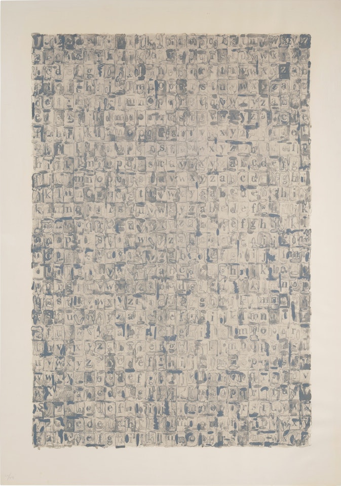 Gray Alphabets (ULAE 57) by Jasper Johns