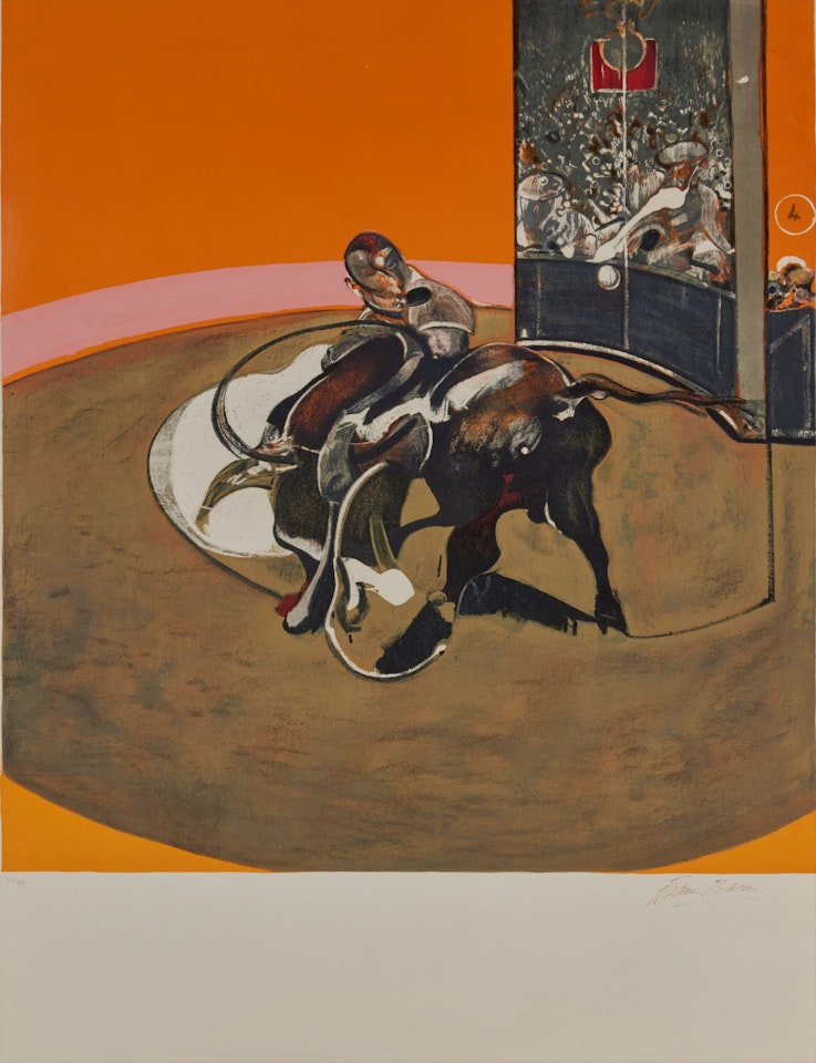 Étude pour une Corrida, after Study for Bullfight No. 1 (Sabatier 10) by Francis Bacon