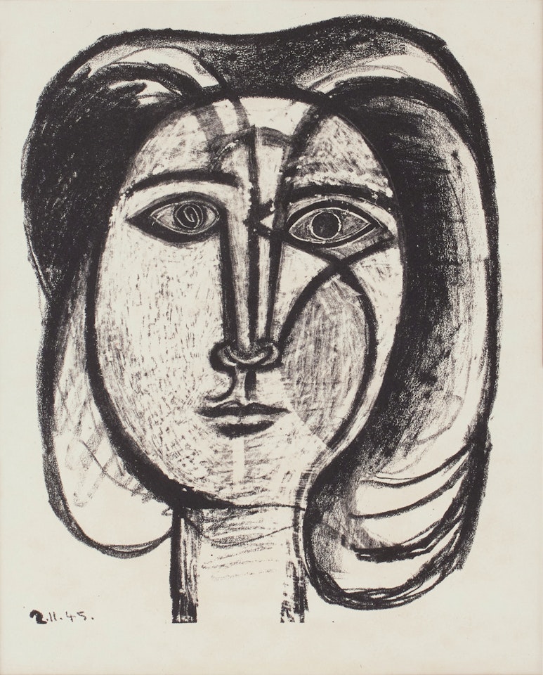 Tête de femme (Bloch 384; Mourlot 4) by Pablo Picasso