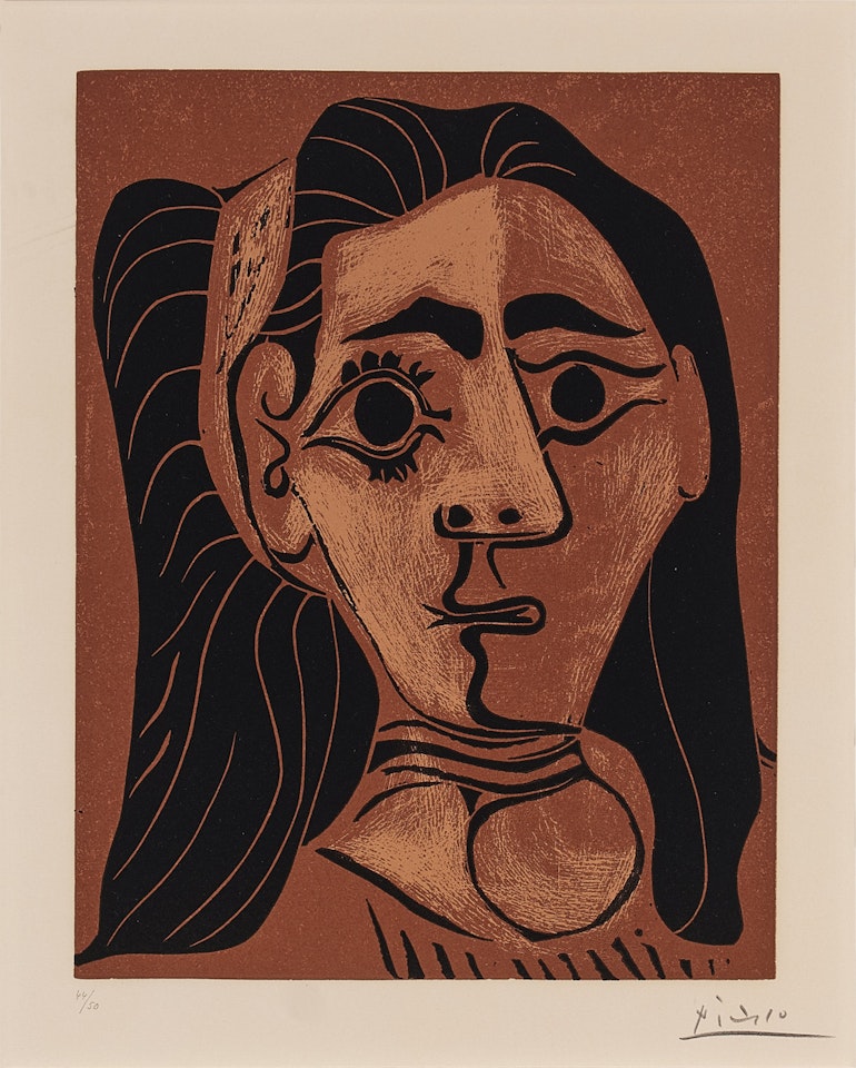 Jacqueline au bandeau II (Bloch 1080; Baer 1297) by Pablo Picasso