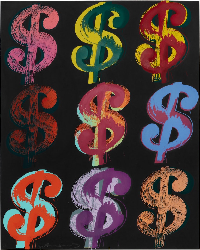 $ (9) (see Feldman & Schellmann II.285-286) by Andy Warhol