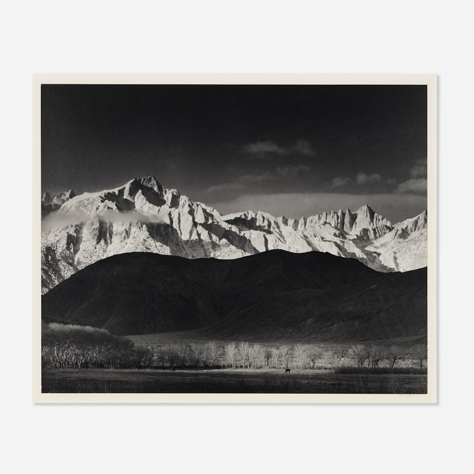Sierra Nevada from Lone Pine, California Winter Sunrise by Ansel Adams